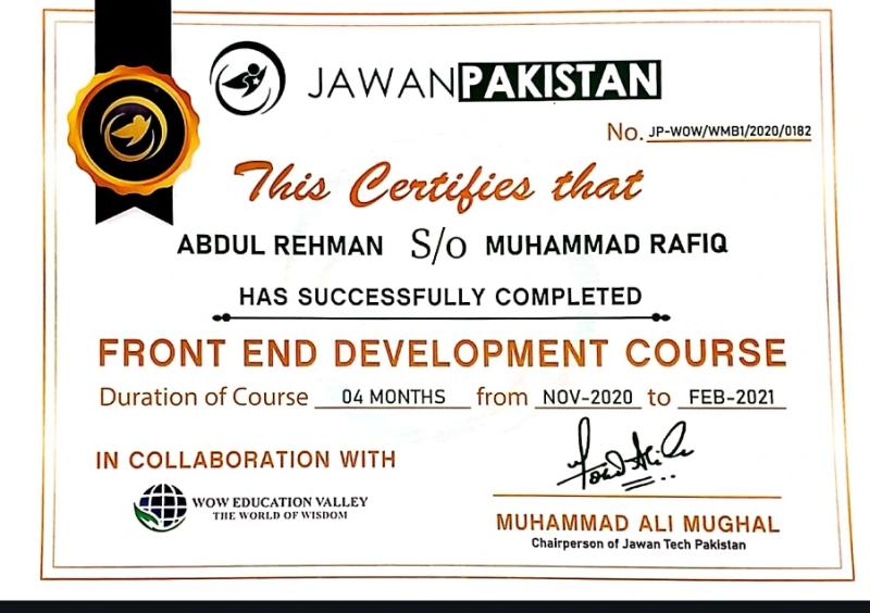 Certification